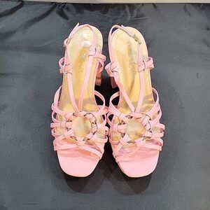 BRAND NEW CHASE+CHLOE BLOCK HEEL OPEN TOE MULTI-STRAP SANDAL